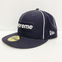 SUPREME シュプリーム NEW ERA ニューエラ Piping Box Logo Cap ボックス ロゴ キャップ 2017ss model  ブラック size7 1/2 瑞穂店