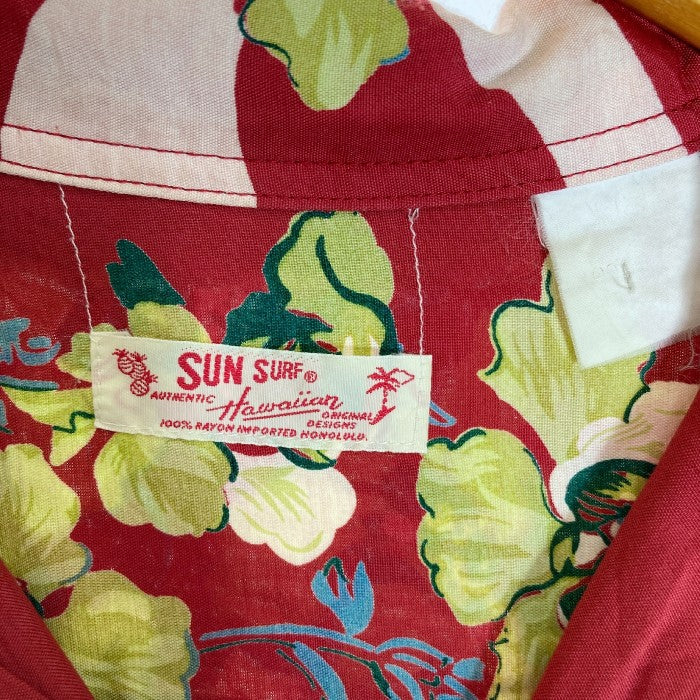 SUN SURF サンサーフ 311-M31057 アロハシャツ 花柄 レッド size- 瑞穂店