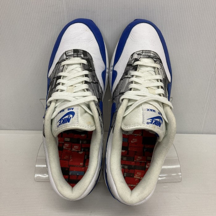 NIKE×atmos ナイキ×アトモス AIR MAX 1 PRNT エアマックス1 プリント AQ0927-100 ブルー size27.5cm 瑞穂店