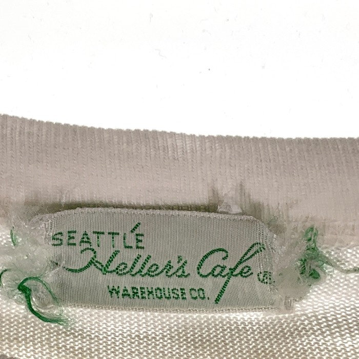 Heller's Cafe ヘラーズカフェ DELLS プリントTシャツ ホワイト Size L 相当 福生店