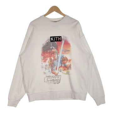 KITH キス 21AW STAR WARS スターウォーズ Empire Crewneck スウェットクルーネック トレーナー ホワイト Size L 福生店