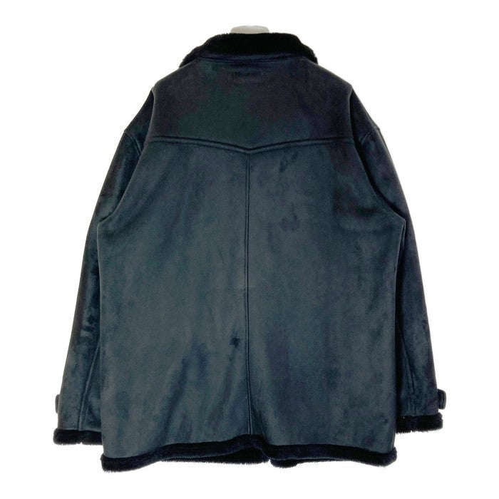 KANSAI JEANS カンサイジーンズ  フェイク ムートンコート ブラック size4L 瑞穂店
