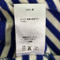 SUPREME シュプリーム 15AW STRIPED LOGO ストライプロゴ ロンT ネイビー sizeL 瑞穂店