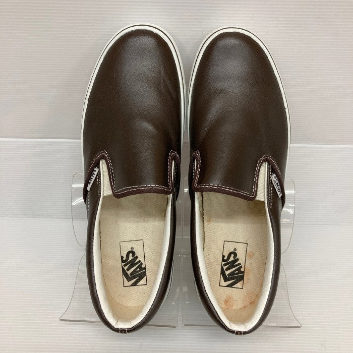 VANS バンズ  slip-on  スリッポン レザー V98LCL ブラウン size27.5cm 瑞穂店