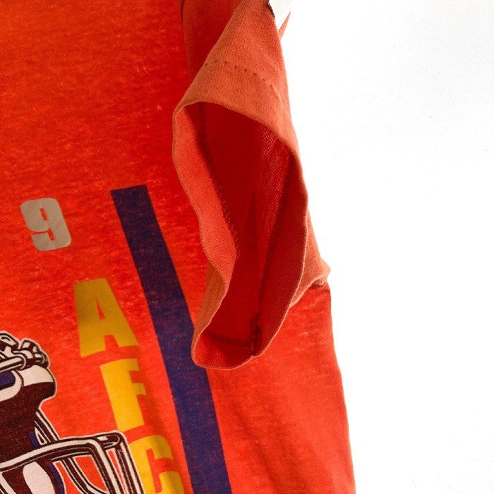 US古着 TRENCH USA製 80's NFL Tシャツ オレンジ sizeM 瑞穂店