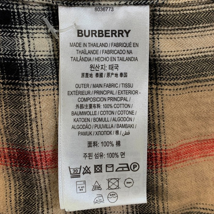 BURBERRY LONDON バーバリーロンドン 21AW ノバチェック 長袖シャツ ベージュ 8036773 Size L 福生店