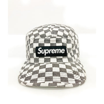 SUPREME シュプリーム 18SS Checkerboard Box Logo Camp Cap キャンプキャップ グレー 瑞穂店