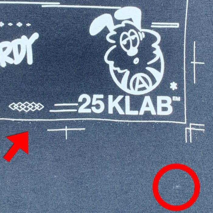 VERDY ベルディ 25KLAB プリント ロングスリーブTシャツ ブラック Size XL 福生店