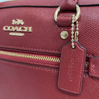 COACH コーチ 79946 ローワン サッチェル レザー 2WAY ハンドバッグ ショルダー レッド 瑞穂店