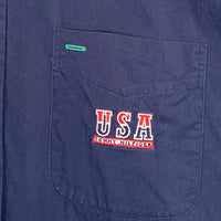 90's TOMMY HILFIGER トミーヒルフィガー ボタンダウンシャツ コットン