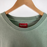 Supreme シュプリーム 17SS Overdyed Crewneck Sweatshirt オーバーダイ クルーネックスウェット 袖ロゴ刺繍 グリーン sizeXL 瑞穂店