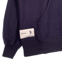 DESCENDANT ディセンダント Barkley Hooded Sweatshirt プルオーバースウェットパーカー 刺繡 ネイビー Size 3 福生店