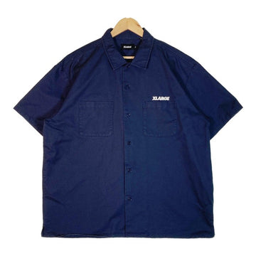 X-LARGE エクストララージ S/S OG WORK SHIRT 半袖 ワークシャツ ネイビー sizeXL 瑞穂店