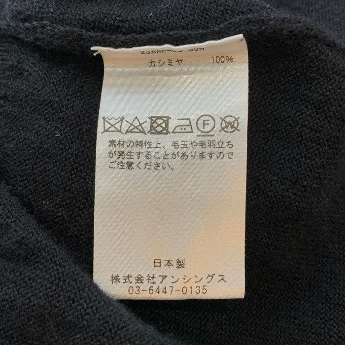 A.PRESSE for everyone アプレッセ エブリワン 23AW Cashmere CrewNeck Sweater カシミヤ クルーネックセーター 23AAP-03-30H ブラック Size M 福生店
