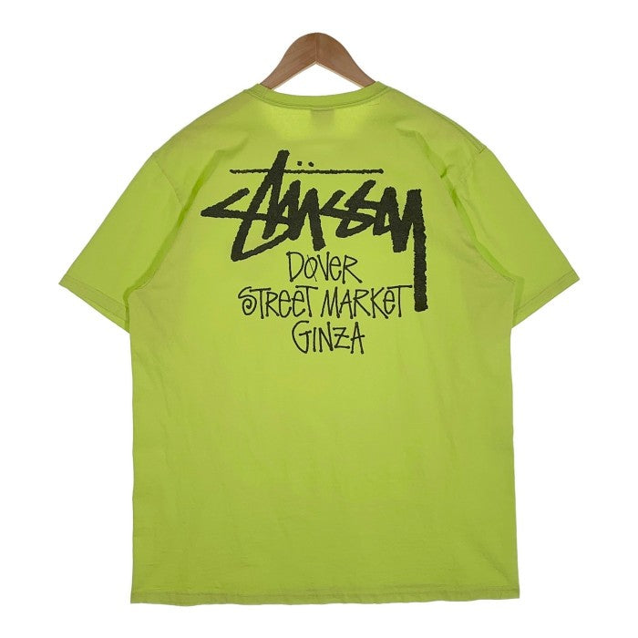 STUSSY ステューシー DOVER STREET MARKET GINZA プリントTシャツ ネオンイエロー Size L 福生店