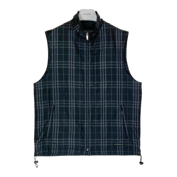 BURBERRY GOLF　バーバリーゴルフ ジップアップベスト bfp77-020-09 ブラック sizeL 瑞穂店