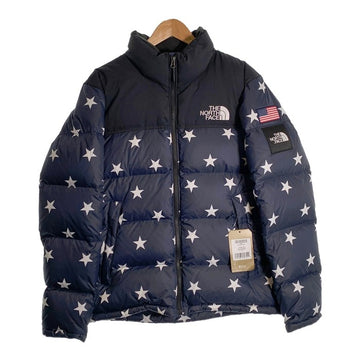 THE NORTH FACE ノースフェイス 18AW Nuptse Jacket ヌプシジャケット ダウン 星条旗 ネイビー ブラック NF0A3BZ91TM Size M 福生店