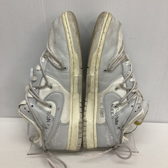 NIKE×OFF-WHITE ナイキ×オフホワイト DUNK LOW 1 OF 50 "49" DM1602-123 ホワイト×グレー size27.5cm 瑞穂店