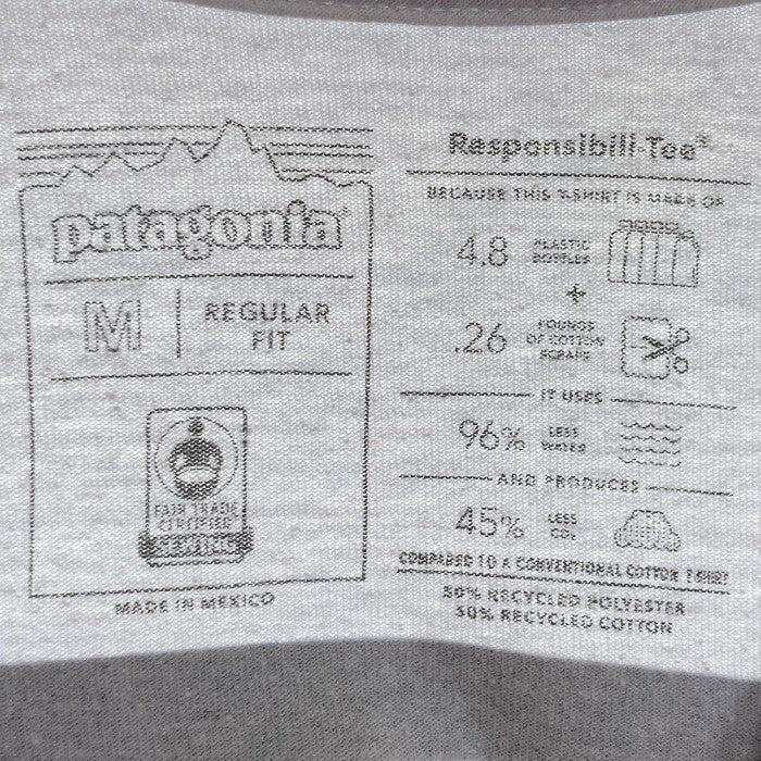 PATAGONIA パタゴニア 38517 リッジ レスポンシビリティー ロンT ホワイト sizeM 瑞穂店