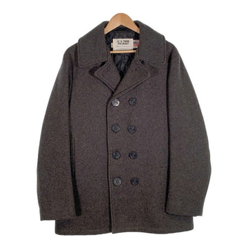 Schott ショット U.S.740N PEA JACKET メルトン ウール ピーコート グレー Size 40 福生店