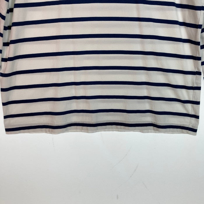 SUPREME シュプリーム 16SS Painted Stripe L/S Tee ボーダー センターロゴ 長袖  カットソー ロンT ホワイト sizeM 瑞穂店