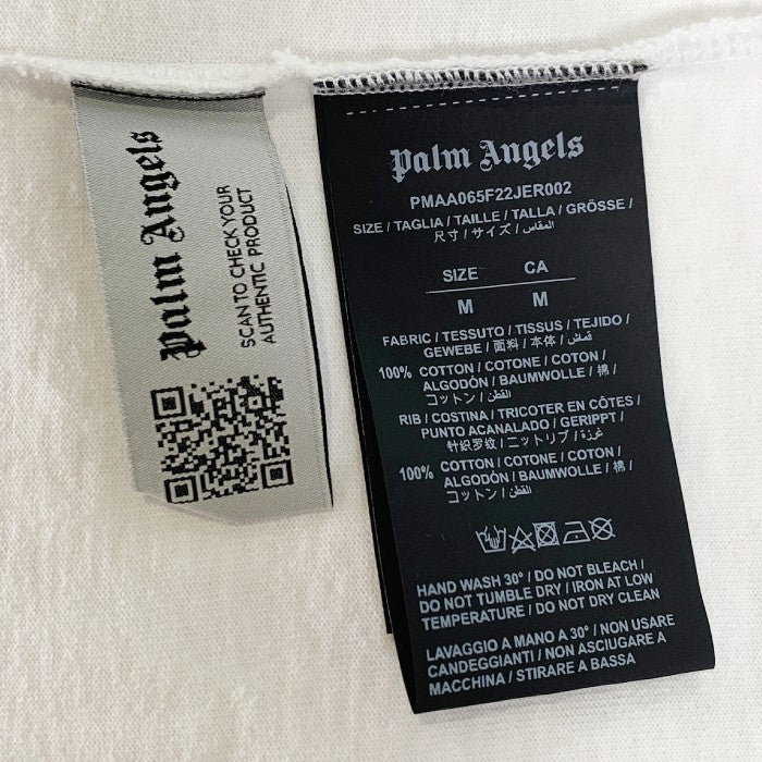 Palm Angels パームエンジェルス ボックスロゴ プリント Tシャツ ホワイト PMAA065F22JER002 Size M 福生店