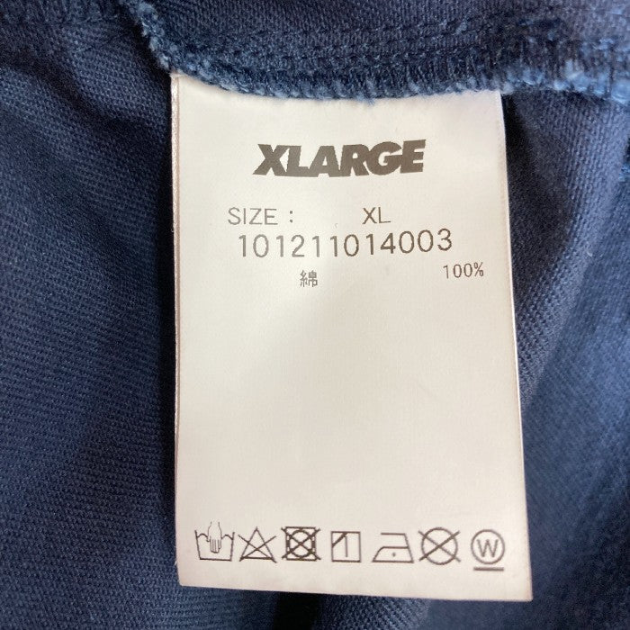 X-LARGE エクストララージ S/S OG WORK SHIRT 半袖 ワークシャツ ネイビー sizeXL 瑞穂店