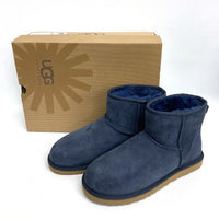 UGG アグ CLASSIC MINI クラシックミニ ムートンブーツ ネイビー size26cm 瑞穂店