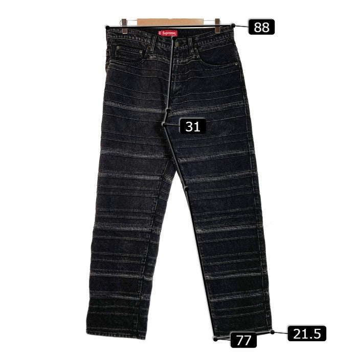 SUPREME シュプリーム 22AW LAYERED JEAN レイヤード ジーンズ ブラック size32 瑞穂店