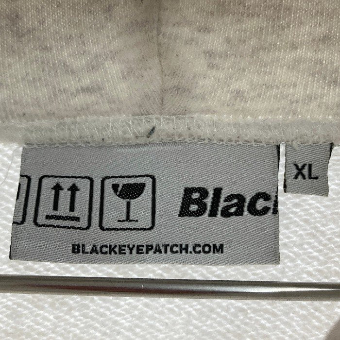 THE BLACK EYE PATCH ブラックアイパッチ 刺繍 ロゴパーカー ライトグレー sizeXL 瑞穂店