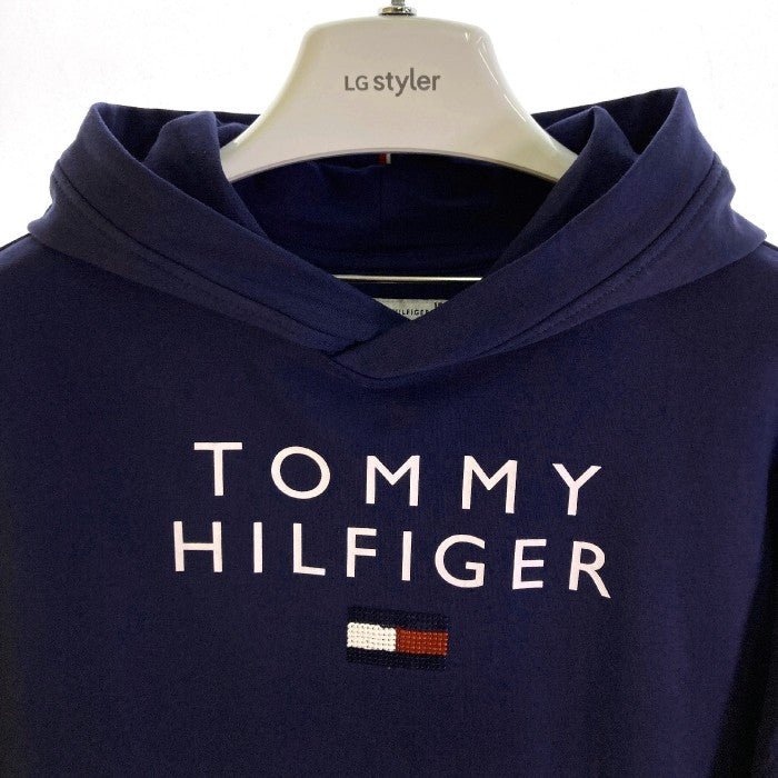 Tommy Hilfiger トミーヒルフィガー Sukienka dzianinowa Graphic KG0KG06122 D Granatowy Regular Fit パーカーワンピース ネイビー size164 瑞穂店