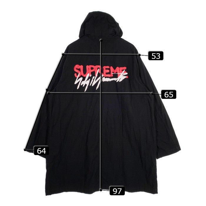 SUPREME シュプリーム 20AW Yohji Yamamoto ヨウジヤマモト Parka ジップアップ プリントパーカ ブラック Size XL 福生店