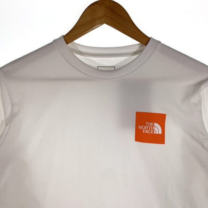 THE NORTH FACE ノースフェイス L/S Square Logo Tee ロングスリーブ スクエアロゴ Tシャツ ホワイト レディース NT82136 Size M 福生店