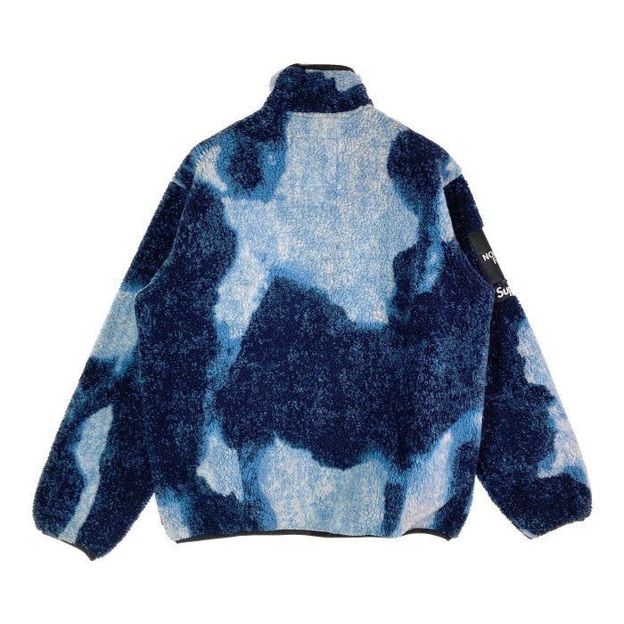 Supreme×The North Face シュプリーム×ノースフェイス NA52100I Bleached Denim Print Fleece Jacket 21AW フリース ブルー sizeS 瑞穂店