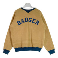 HELLER'S CAFE ヘラーズカフェ HC-213 1920-1930's Cotton Blanket Sweatshirts BADGER コットンブランケット スウェット マスタード size42 瑞穂店