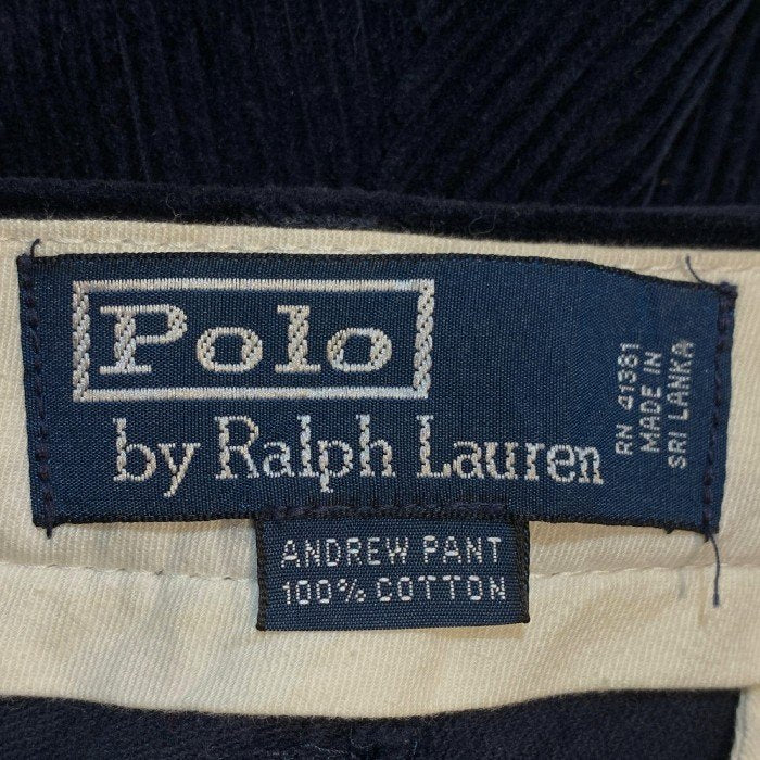 Polo by Ralph Lauren ポロラルフローレン ANDREW PANT アンドリューパンツ コーデュロイ ネイビー Size 32×30 福生店