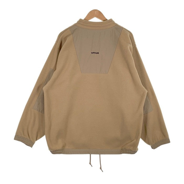 WTAPS ダブルタップス 21AW TERRITORY PULL OVER ハーフジップ プルオーバー フリスジャケット ベージュ 212ATDT-CSM31 Size 3 福生店