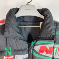 SUPREME シュプリーム 18AW NY Reversible Puffy Jacket フォトプリントリバーシブルジャケット ブラック sizeM 瑞穂店