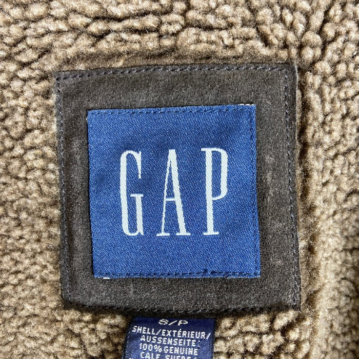 GAP ギャップ 牛革 スウェード ボアジャケット ブラウン Size S 瑞穂店