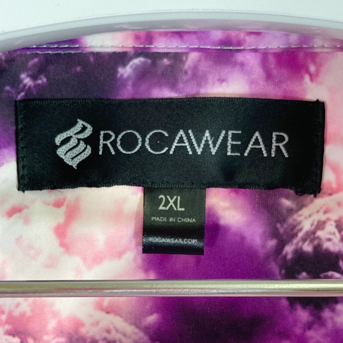 ROCA WEAR ロカウェア 長袖シャツ 総柄プリント パープル size2XL 瑞穂店