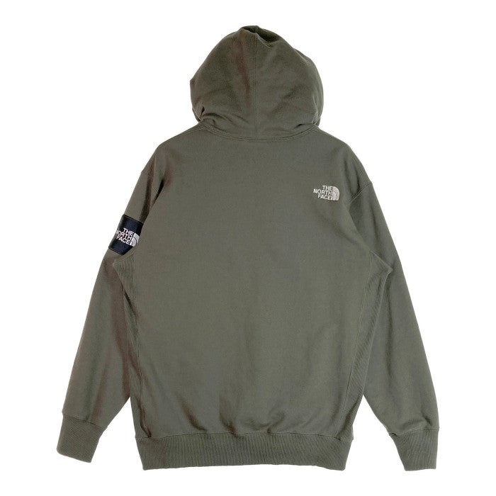 THE NORTH FACE ノースフェイス NT12333 Square Logo Hoodie スクエアロゴフーディ カーキ sizeL 瑞穂店