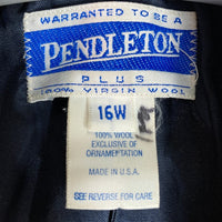 Pendleton ペンドルトン ヘリンボーン ウールジャケット グレー size16W 瑞穂店