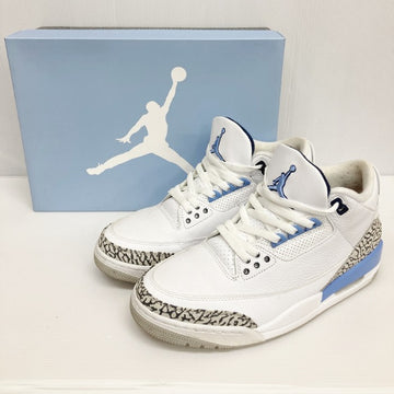 NIKE ナイキ AIR JORDAN 3 RETRO エアジョーダン 3 レトロ スニーカー CT8532-104 UNC ホワイト・バローブルー size27.5cm 瑞穂店