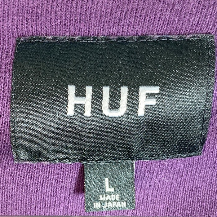 HUF ハフ HUF OR DIE ZIP CREW ハーフジップスウェット パープル sizeL 瑞穂店