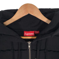 SUPREME シュプリーム 22SS Reverse Patchwork Zip Up Hooded Sweatshirt リバースパッチワーク ジップアップ スウェットパーカー アーチロゴ ブラック Size L 福生店