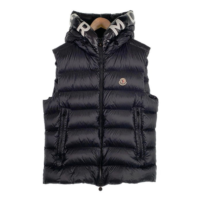 MONCLER モンクレール MONTREUIL GILET フード ジップアップベスト ブラック 21年 Size 4 福生店
