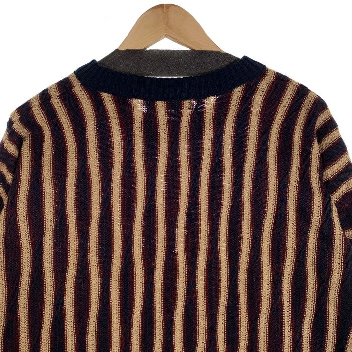 VAN HEUSEN ヴァンヒューゼン ストライプニットセーター アクリル Size XL 福生店