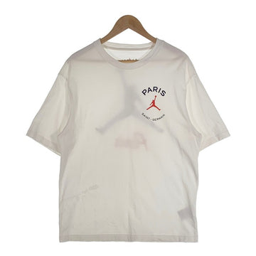 AIR JORDAN エアジョーダン PARIS SAINT-GERMAIN パリサンジェルマン LOGO S/S TEE プリントTシャツ ホワイト  DJ0402-100 Size L 福生店