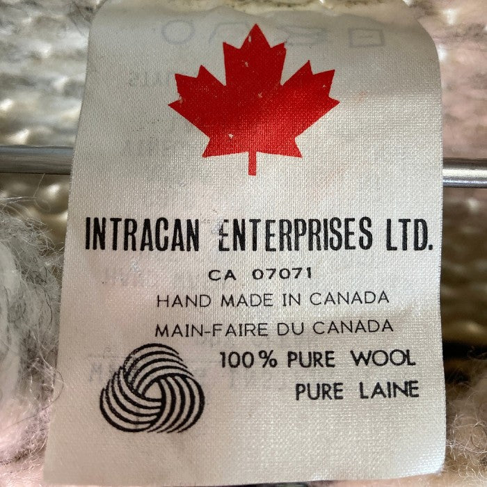 INTRACAN ENTERPRISES イントラカンエンタープライズ ジップアップ カウチンセーター カナダ製 アイボリー size不明 瑞穂店
