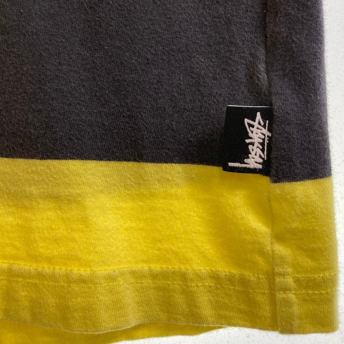 STUSSY  ステューシー Bold Stripe Crew 1140119 イエロー ブラック sizeM 瑞穂店